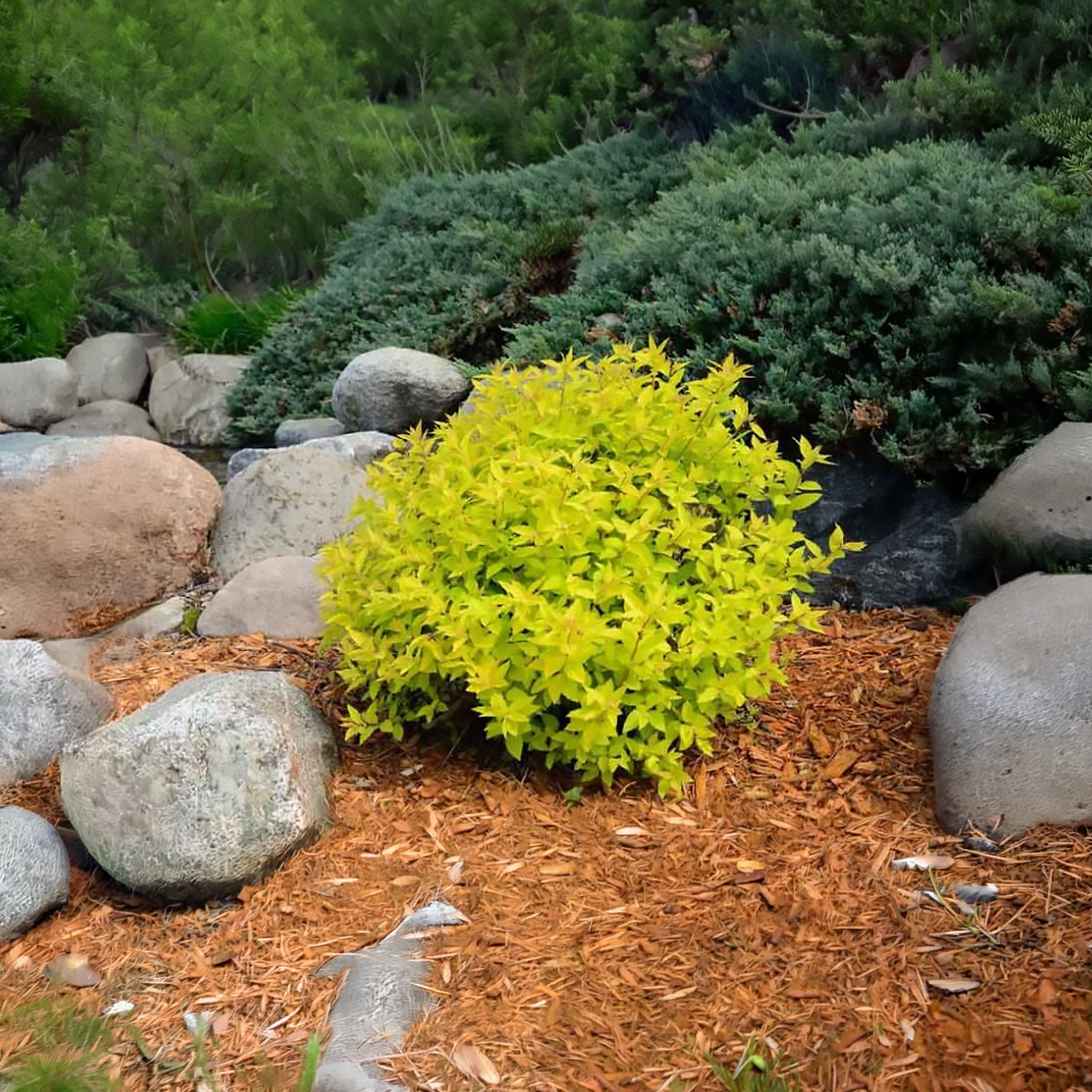 Spiraea japonica 'Goldmound'